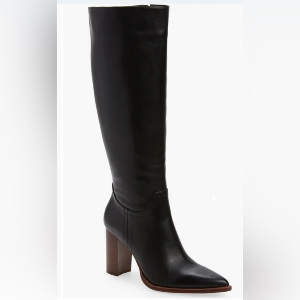 VINCE CANUTO- Woman’s Eckina Kneehigh Black Boot (SIZE - 7 1/2)
